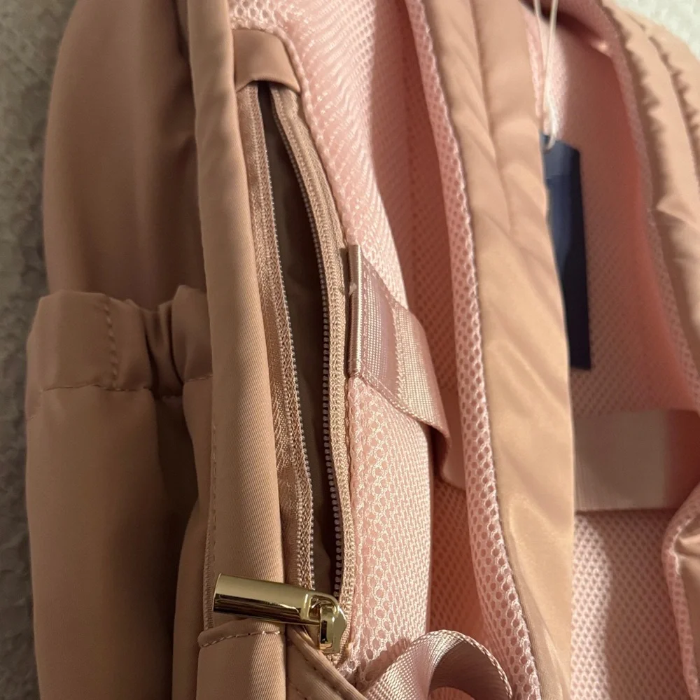 Light Flight Pink Backpack with Gold Accents - Picture 7 of 10